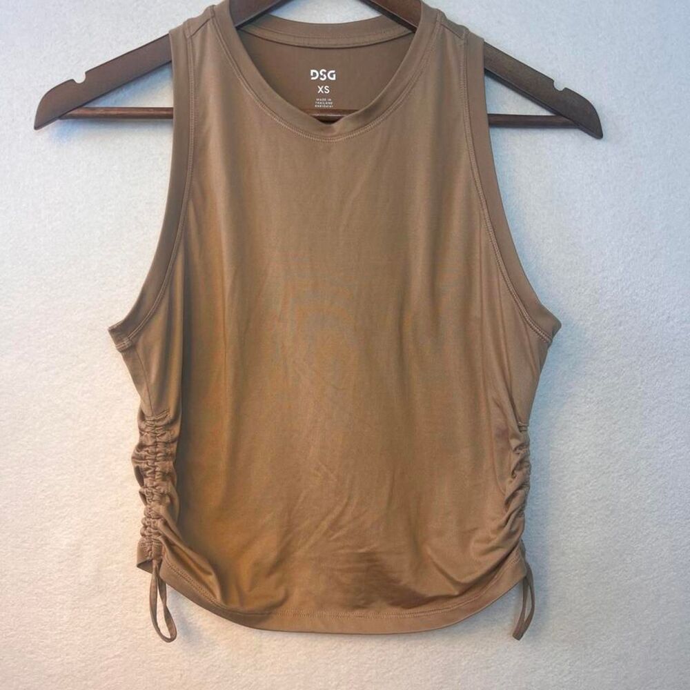 Dsg Women's Brown and Tan Crop-top